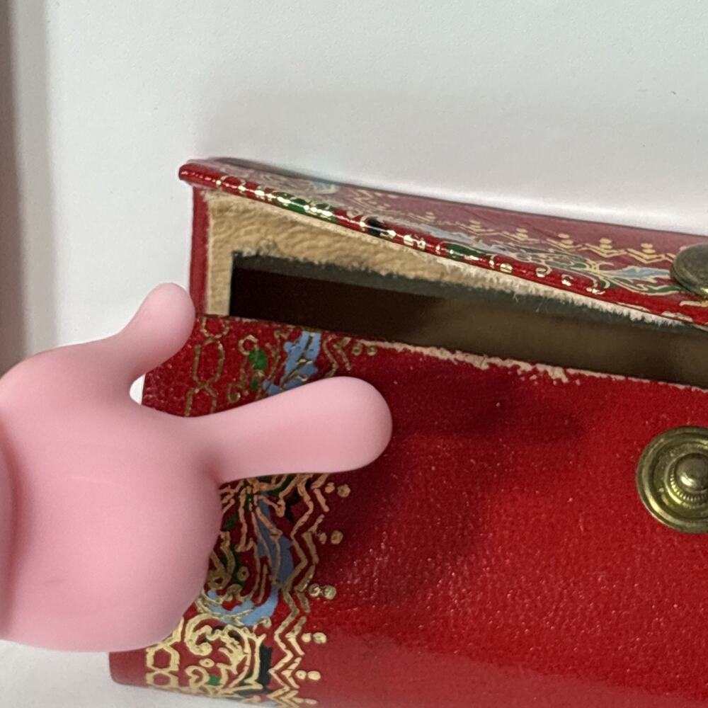 LIPSTICK CASE WITH MIRROR GENUINE LEATHER MADE IN ITALY - Picture 9 of 9